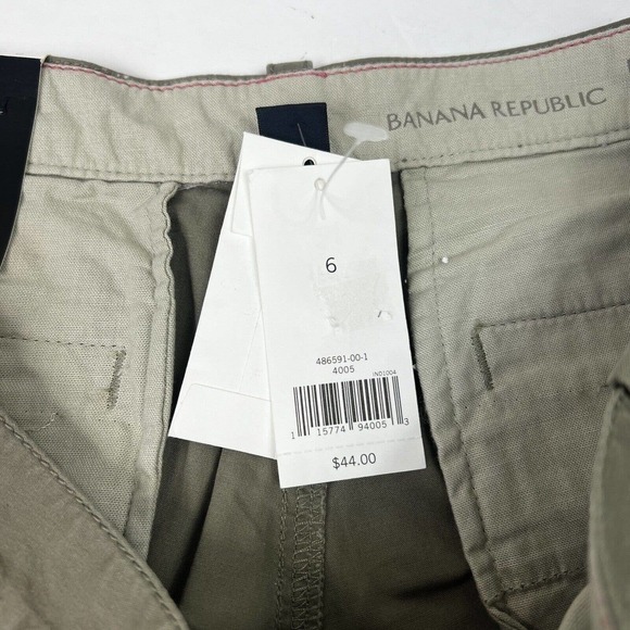 Banana Republic Olive Green Ryan Fit Shorts Size 6 - Picture 7 of 10